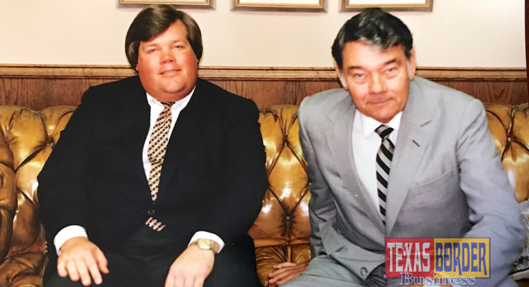 October 1987. Lan Jones and his father Jim Jones, at the Jones & Jones store when it was located at La Plaza Mall. Now, the space is occupied by Macy’s. Photo by Roberto Hugo Gonzalez