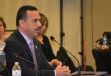 Pharr Mayor Ambrosio Hernandez, M.D., testifies before the Joint House Committees