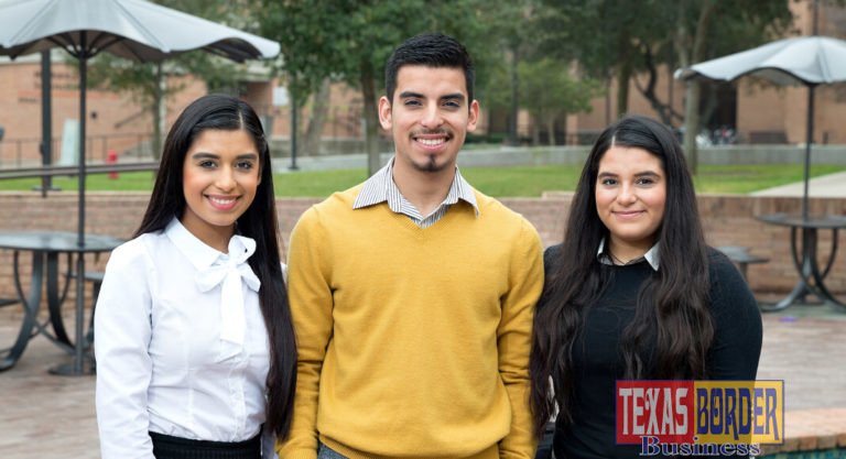 Triplets Karla, Oscar and Karen Romero are UTRGV students from Roma, Texas, who say the challenges of navigating college life as a trio are different from high school, where everyone knew them. They only have one class together at UTRGV, but they still live together and continue to split household duties into thirds. (UTRGV Photo by Paul Chouy)