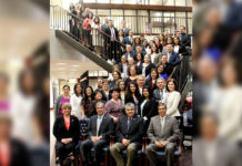 Pictured above are Dora Brown, IBC Bank-McAllen First Vice President; Adrian Villarreal, IBC Bank-McAllen CEO and President, along IBC Bank-McAllen tenured employees.