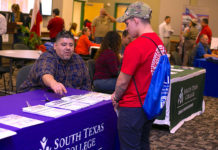 The Office of Veterans Affairs at South Texas College has organized its next Veterans Expo to be held on three campuses beginning April 17. The first Expo will take place at STC's Technology Campus. The Pecan Campus Veterans Expo will take place at the library on April 18, and the Mid-Valley Expo will take place on April 25. Time for all events are from 10 a.m. to 1 p.m. Created as a resource for veterans in the community, the Expo will consist of area vendors who be on hand distributing information of the benefits and services available to them.