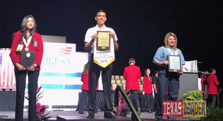PSJA Early College High School Senior Damian Luna will be representing the State of Texas and PSJA ISD at the SkillsUSA National Leadership and Skills Conference to be held in Louisville, Kentucky on June 25-29, 2018.   