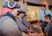 Museum volunteers dressed in representative outfits welcome visitors to enjoy a hands-on activities. Save the Date: Summer Nights at the Museum June 14, June 28 and July 12