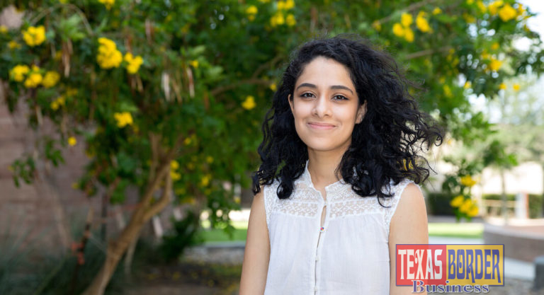 Karina Guerrero, an Edinburg resident who graduated from UTRGV in December with a Bachelor of Arts in Political Science, has received the prestigious Fulbright English Teaching Assistantship (ETA) and will travel to Galicia, Spain, in September where she will spend a year teaching English and honing her Spanish-language skills. (UTRGV Photo by Paul Chouy)