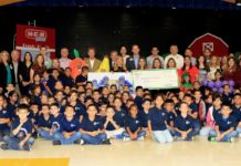 Longoria - Students and staff at Longoria Elementary in PSJA ISD were surprised with a $10,000 check from H-E-B and Dole Food Company for winning the second ‘Let’s Get Growing Educational Program’ competition on Friday, May 11.