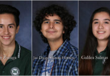 PSJA Memorial ECHS violin player Robert Zuniga, PSJA Memorial ECHS junior Jae Diego Garcia-Herrera and PSJA Memorial ECHS sophomore Galilea Salinas was named a 2018 TMEA Scholar.