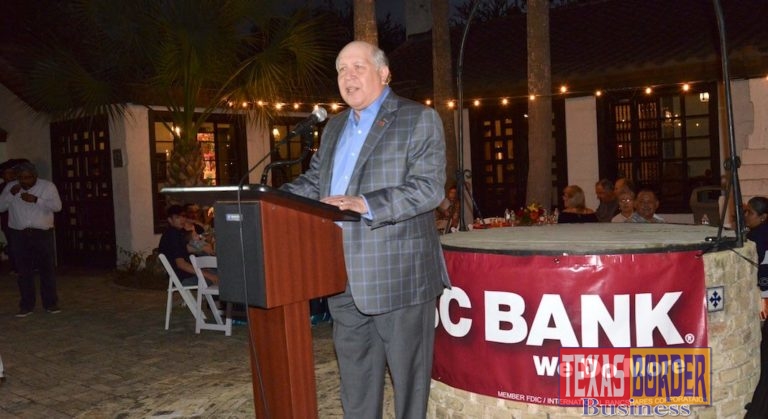 Mr. Gerardo “Gerald” Schwebel, Executive Vice President, Corporate International Division IBC Bank-Laredo, Texas took part in the celebration. Photo by Roberto Hugo Gonzalez