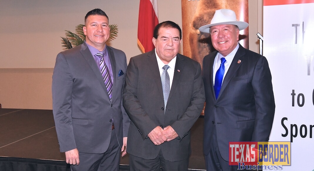 Pictured L-R: Richard Molina, Edinburg mayor, Mayor Salinas and Texas Satate Senator Juan “Chuy” Hinojosa.