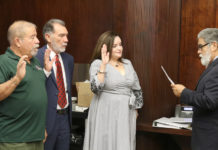 Board Members took their Oath of Office.