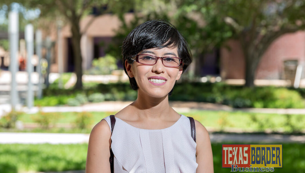 UTRGV biology major and UTeach student Gabriela Rodriguez this summer will conduct Girlstart Summer Camps, teaching elementary students about growing plants in space and how to code a robot. The Laredo native was selected for an internship as a co-leader with Girlstart, an organization that focuses on engaging young girls in the science, technology, engineering and mathematics (STEM) fields. The internship requires Rodriguez to conduct a STEM camp in the Rio Grande Valley for the first two weeks of June, and another in Dallas the last two weeks. (UTRGV Photo by Paul Chouy)