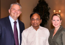 Dr. Yash P. Gupta to lead UTRGV’s Vackar College of Business and Entrepreneurship Pictured, in the middle Dr. Yash P. Gupta flanked by Mr. Robert C. Vackar Chairman of the Board of the Bert Ogden Auto Group and Dr. Kelly Scrivner Vice President for Institutional Advancement at UTRGV. Gupta was named the new dean of the UTRGV Robert C. Vackar College of Business and Entrepreneurship, will assume his post on Aug. 1. He replaces Dr. Mark Kroll, who served as dean of the Vackar COBE for seven years and now returns to faculty to focus on teaching and research. Gupta comes to the Valley from Louisville, Kentucky, where he was president and CEO of Yash Gupta Consulting, Inc., providing consulting services to academic institutions and industries based on strategic planning and new market development. Photo by Roberto Hugo Gonzalez