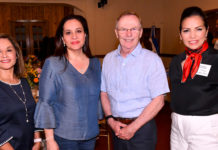 L-R: Sandra Darling; First Lady of Honduras Ana Garcia de Hernandez; McAllen Mayor Jim Darling; and Laura Warren, AIA and also Chairman of McAllen Economic Development Corp. Photo by Roberto Hugo Gonzalez