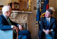 Cornyn Meets with Judge Brett Kavanaugh Senator John Cornyn, a Republican from Texas, is a member of the Senate Finance, Intelligence, and Judiciary Committees