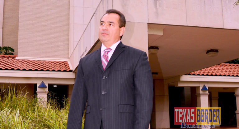 City Manager Roel “Roy” Rodriguez standing outside the McAllen City Hall. Photo archive. By Roberto Hugo Gonzalez