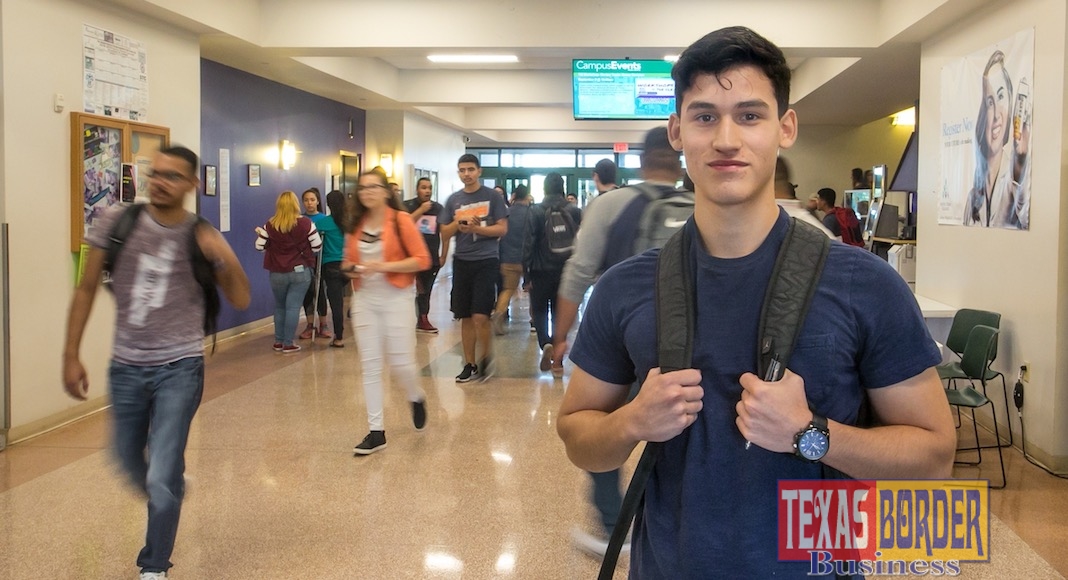 Students head to classes on the first day of class at STC, Aug. 27, 2018. South Texas College began the semester with a surge in student enrollment as current numbers have surpassed 32,000.