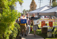 A week before the first day of class, university freshmen and their families set about moving into the dormitories at University of Texas Rio Grande Valley campuses this week, as the new school year gears up. Vaquero Move-In Days are Aug. 23–25 in Brownsville and Edinburg. Sergio Martinez, director of residential life, said about 900 students are moving into university housing this semester. (UTRGV Photo by Silver Salas)