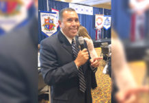 Edinburg CISD Superintendent Dr. René Gutiérrez speaks to administrators, directors and principals during the district’s annual Leadership Academy at the Edinburg Conference Center at Renaissance.