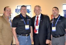 Pictured from L-R: Mike Farias, EEDC Vice-President; Mayor Richard Molina, Edinburg Mayor and EEDC Director; Robert C. Vackar, Bert Ogden Auto Group and EEDC Board President.