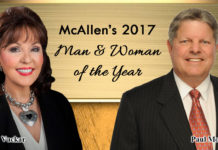 Pictured are Paul Moxley and Janet Vackar - McAllen’s 2017 Man & Woman of the Year