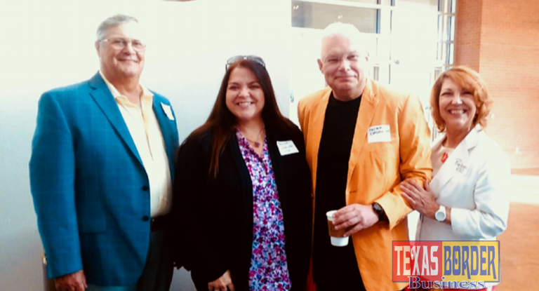 Left to right: Philip Brown, Board President; Roxanna Godinez, Secretary; Peter Dabrowski, Music Director and Rebeca Velaso, Box Office Manager