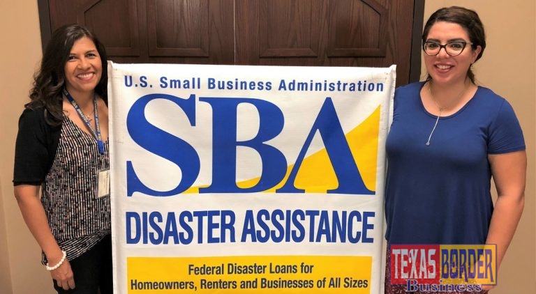 The Weslaco Chamber of Commerce will host its next Morning Meet Up on Tuesday, Aug. 14 at Weslaco’s Daily Grind. Pictured: Elizabeth Vargas, U.S. SBA Office of Disaster Assistance (left) and Laura Espinoza, Weslaco Chamber of Commerce (right).