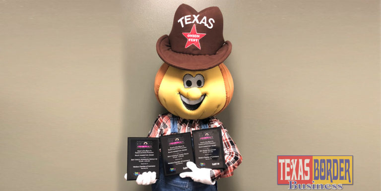 Tex the Sweet Onion (pictured) is the official mascot of Texas Onion Fest, which received three first-place awards at this year’s TFEA conference held in McAllen.