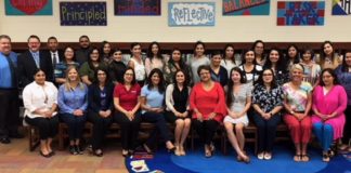 Beginning fall 2018, UTRGV’s Student Teacher Education Preparation University Partnership (STEP UP) program will begin its new partnerships with McAllen ISD and Los Fresnos CISD. The partnership will open up more classrooms for teacher candidates to learn and work in a school culture. STEP UP already works in collaboration with Harlingen CISD and plans to replicate the model at other school districts. On Aug. 9, STEP UP and McAllen ISD celebrated the new partnership with a meet-and-greet function. UTRGV and McAllen ISD faculty and administrators were present, as well as the future teacher candidates. (Courtesy Photo)