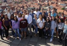 Eleven UTRGV students traveled to Germany this summer as part of a two-week study abroad course, ‘Topics in Marketing,’ led by Dr. Reto Felix, assistant marketing professor in the Robert C. Vackar College of Business and Entrepreneurship. The students studied at Leuphana University, in Lüneburg, in northern Germany, but also had opportunities to visit important landmarks, to interact with the people from the region, and to gain critical cultural experiences. (Courtesy Photo)