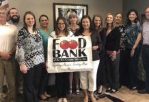 Shepard Walton King Co-sponsors Empty Bowls 2018 Presented by Vantage Bank Texas, Inter National Bank 11 am to 1:30 pm, Sept. 18, 2018 Thank you to Shepard Walton King for co-sponsoring Empty Bowls 2018 Presented by Vantage Bank Texas and Inter National Bank! Pictured (l-r): Chris Graham, Vice President; Dominic Moreno, AE (Account Executive); Anna Salinas, Accountant; Jannet Castaneda, AE; Karen Trevino, AE; Arnetta Oropeza, AE; Lisa Millsaps, AE; Jennifer Olivares, AE; Nancy Del Soldato, AE; Erika Alanis, AE; Gabriela Nunnery, Producer; and Raul Cabaza III, President. For more information, contact Philip Farias, Mgr. of Corporate Engagement & Special Events, by calling (956) 904-4513 or pfarias@foodbankrgv.com.