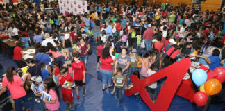 Edinburg CISD Back to School Bash draws more than 3,000 students and their families, which was held at South Middle School gymnasium in Edinburg.