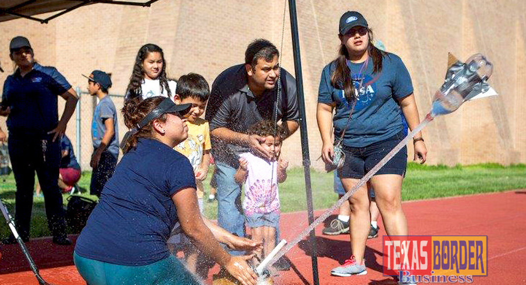 UTRGV is preparing for its annual Hispanic Engineering, Science and Technology (HESTEC) Week. Now in its 17th year, this award-winning program is organized by the UTRGV Office of Community Relations and promotes science, technology, engineering and mathematics (STEM) fields to students and people of all ages. Beginning Monday, Oct. 1, thousands of elementary, middle and high school students, educators and parents will converge at the UTRGV campuses to hear from nationally renowned speakers, participate in interactive educational exhibits, and compete in dynamic robotics competitions. HESTEC wraps up on Saturday, Oct. 6, with Community Day. (UTRGV Archive Photo)