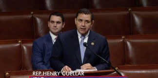 Congressman Henry Cuellar (TX-28) speaks on the U.S. House of Representatives Floor in Washington on Thursday on The Ensuring Small Scale LNG Certainty and Access Act (H.R. 4606).