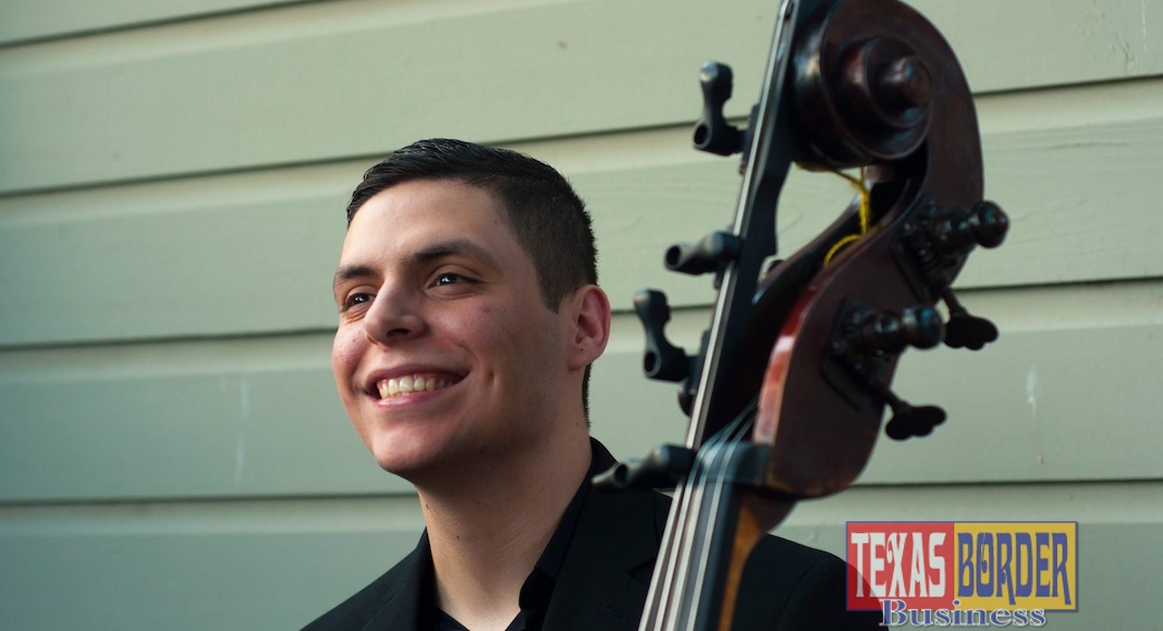 Andres Vela, a UTRGV senior majoring in Music Performance, won the first prize in the Cynthia Woods Mitchell Young Artist Competition in Houston recently at the Texas Music Festival <https://www.uh.edu/kgmca/music/tmf/>. He is the first UTRGV student to win this prestigious competition, as well as the first double bassist to win since the inception of the festival 28 years ago. His win came with a cash prize and a medal, and an invitation to perform as a soloist with the Akademisches Orchester under Maestro Carlos Spierer at the Gewandhaus concert hall in October in Leipzig, Germany.  (Courtesy photo)