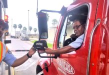 Pharr International Bridge Gives Trucking Caps to Truckers During National Truck Driver Appreciation Month