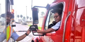 Pharr International Bridge Gives Trucking Caps to Truckers During National Truck Driver Appreciation Month