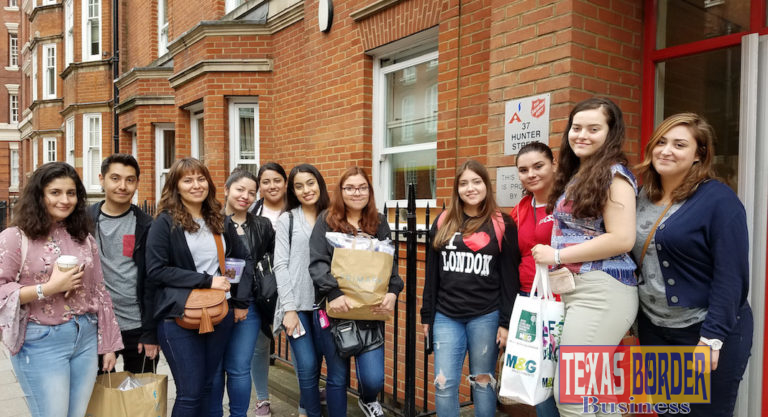 This summer, 12 students in the UTRGV Study Abroad program traveled to London, England, for a course in Advanced Topics in Creative Writing Children's Literature, to study the link between classic children’s literature and the landscapes that inspired those stories. Studying England’s famous children’s authors led the class on an adventure throughout London, with visits to the London Tower Bridge, Big Ben, the London Eye, and The Shard, one of the tallest buildings in Europe. (Courtesy Photo)
