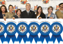 Edinburg CISD earns 6 National Blue Ribbon Schools Edinburg CISD earns six National Blue Ribbon School recognitions. Pictured L-R: ECISD Bilingual/ESL Director Cynthia Saenz (former principal at Trevino Elementary School), Jefferson Elementary School Principal Ana H. Salinas, Hargill Elementary School Principal Modesta Segundo, ECISD Superintendent Dr. René Gutiérrez, Magee Elementary School Principal Marla Cavazos, ECISD Assistant Superintendent for Curriculum & Instruction Dahlia Z. Guzman (former principal at Canterbury Elementary School) and Austin Elementary School Principal Homero Cano.