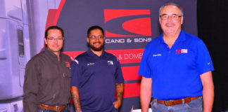Pictured on the right, Enrique Baldivia, with Operations, at Cano and Son's Trucking, LLC. They participated at the Pharr International Trucking Expo on September 29, 2018. Photo by Roberto Hugo Gonzalez