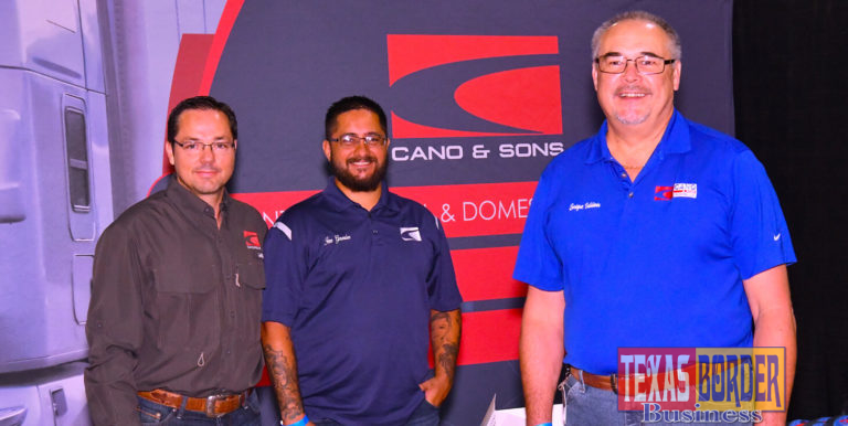 Pictured on the right, Enrique Baldivia, with Operations, at Cano and Son's Trucking, LLC. They participated at the Pharr International Trucking Expo on September 29, 2018. Photo by Roberto Hugo Gonzalez