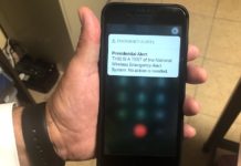 ‘Presidential Alert’ Rings Millions of Cellphones in the U.S. I was able to capture when it happened her in McAllen Texas. At 1:18 p.m. Central time on Wednesday. Photo by Roberto Hugo Gonzalez