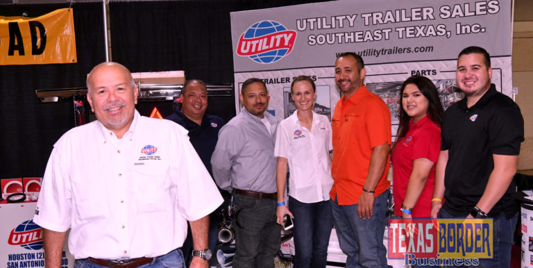 Pictured above, Armando Cardenas, the local branch manager and business developer for Utility Trailer Sales, Southeast Texas in Pharr, Texas. The company he works for participated at the Pharr International Trucking Expo. Photo by Roberto Hugo Gonzalez.