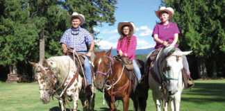 Pictured above, Sophia Villarreal, 10, (center) won a dude ranch vacation for herself and her parents, Robert and Angela Villarreal (left and right) at Western Pleasure Guest Ranch in Sandpoint, Idaho. Sophia wants to return next year to ride Red, her favorite horse. Entries and guidelines for this year’s online arts festival can be found at www.KidsTalkAboutGod.org/rgv. Deadline is Dec. 12, 2018.