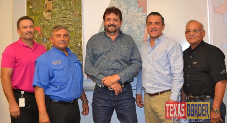 L-R: Peñitas Council member Jose Roel Flores, Peñitas Council member Felipe Quintanilla, Hidalgo County Precinct 3 Commissioner Joe Flores, Peñitas Mayor Rigo Lopez, Peñitas Council member Ramiro Loya