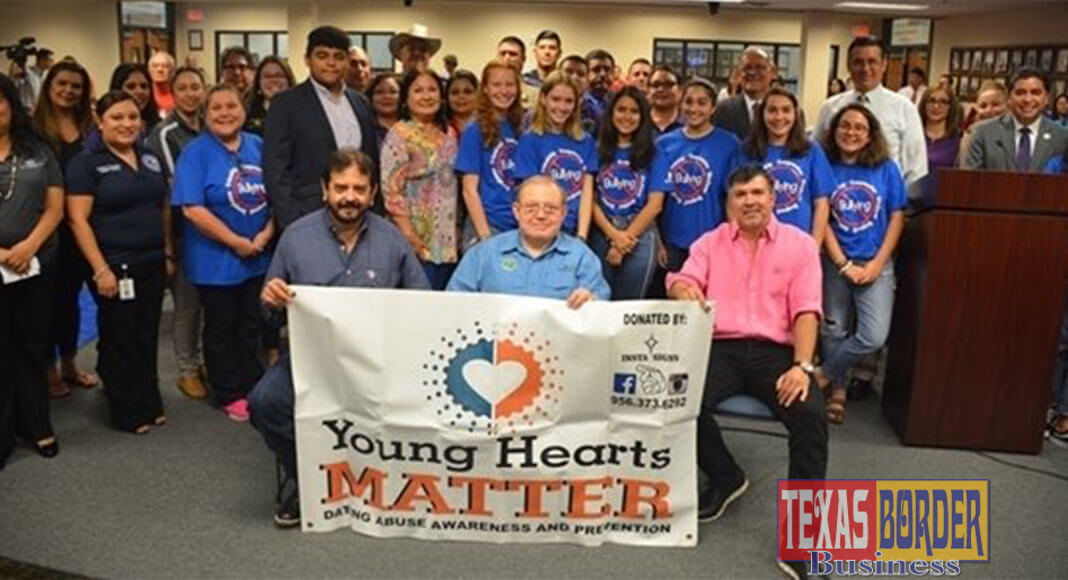 Students from the IB program at Lamar Academy, McAllen ISD officials, law enforcement and representatives from the Criminal District Attorney's Office joined Commissioners Court for an anti-bullying proclamation Tuesday.