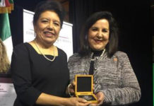 PHOTO FROM LEFT TO RIGHT: Consul General of Mexico in Laredo, Texas the honorable Ambassador Carolina Zaragoza Flores and IBC-Bank VP of Marketing Margarita Flores