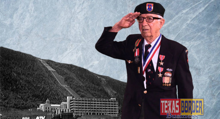 Vermork Hydroelectric Plant in Norway was destroyed; an allied victory. Eugene Gutierrez Jr. and the plant, a photo composition for illustration purposes. Photo of the plant courtesy Wikipedia. Photo of Mr. Gutierrez by Roberto Hugo Gonzalez