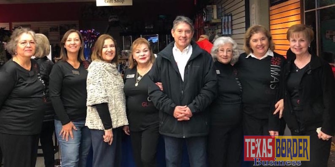 Pictured here, L to R: Vita Moon; Alma Zamora; Maggie Gonzalez; Chiqui Guerra; Oscar Adame; Bertha Garcia; Linda Torline, 5K Walk/ Run Chair and Gracie Cobo, Guild President.