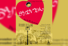Poster for A. R. Gurney’s play Sylvia, presented by South Texas College Theatre.