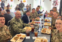 Congressman Gonzalez with members of the U.S. Armed Forces from the Rio Grande Valley stationed in Kuwait.