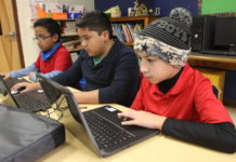 200 ECISD students receive Chromebooks, mobile hotspots Edinburg CISD fifth-graders use their Chromebooks during their math class at Brewster School in northern Hidalgo County.